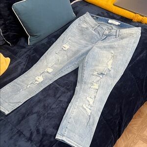 Torrid Light Blue Distressed Boyfriend Jeans